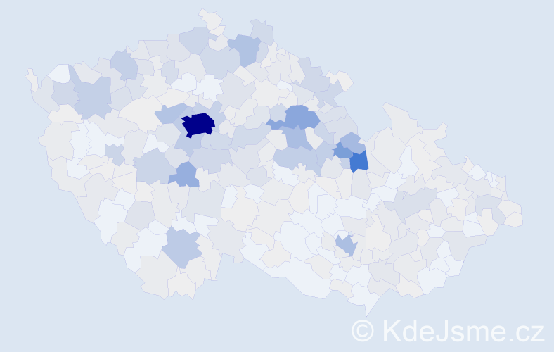 Příjmení: 'Skalická', počet výskytů 1916 v celé ČR