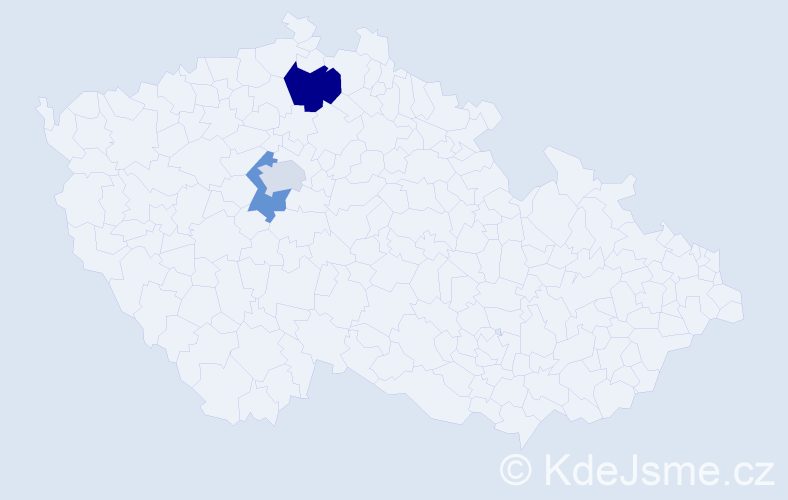 Příjmení: 'Baiblová', počet výskytů 4 v celé ČR