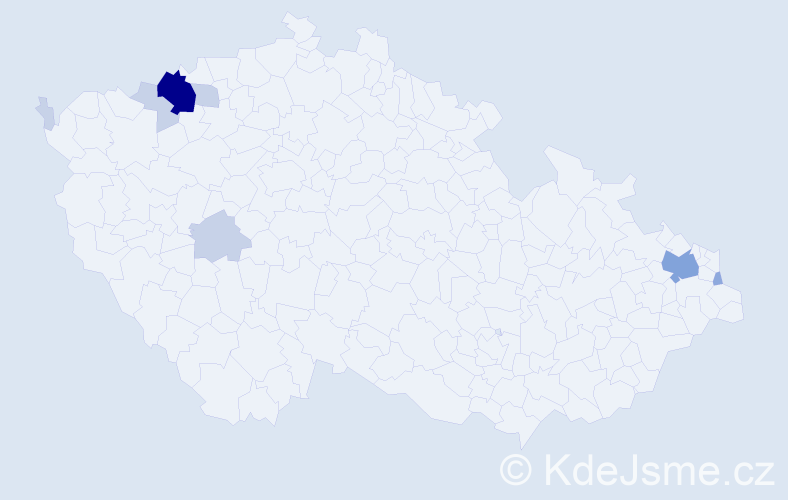 Příjmení: 'Kohutiar', počet výskytů 21 v celé ČR