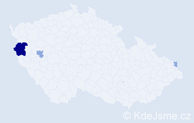 Příjmení: 'Litomerický', počet výskytů 10 v celé ČR