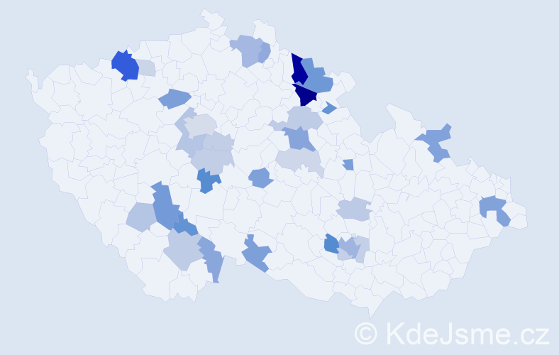 Příjmení: 'Lederová', počet výskytů 78 v celé ČR