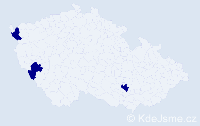 Příjmení: '"Dau Xuan"', počet výskytů 3 v celé ČR