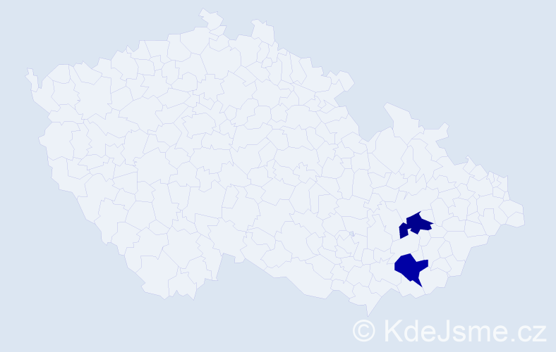 Příjmení: 'Grondžák', počet výskytů 2 v celé ČR