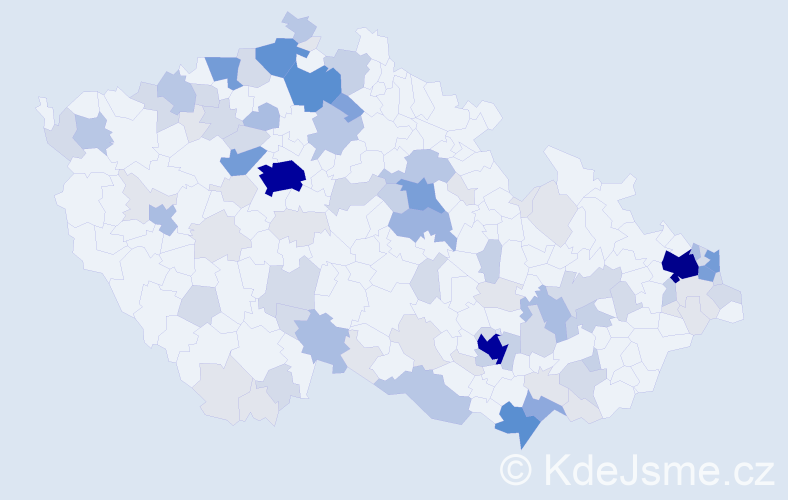 Příjmení: 'Polláková', počet výskytů 352 v celé ČR