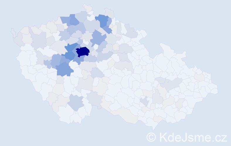 Příjmení: 'Vinš', počet výskytů 767 v celé ČR