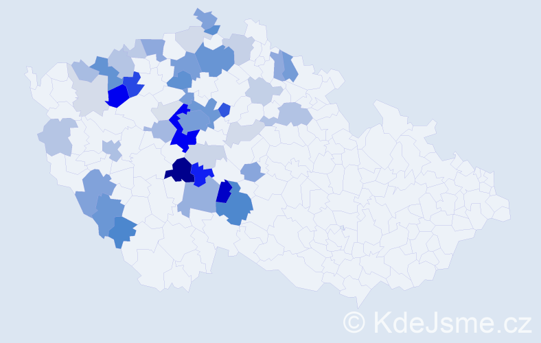 Příjmení: 'Hášová', počet výskytů 156 v celé ČR