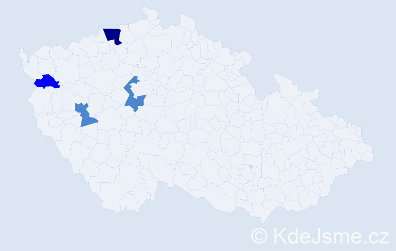 Příjmení: 'Krupnová', počet výskytů 8 v celé ČR