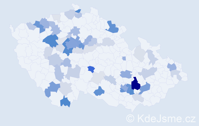 Příjmení: 'Maršálová', počet výskytů 214 v celé ČR