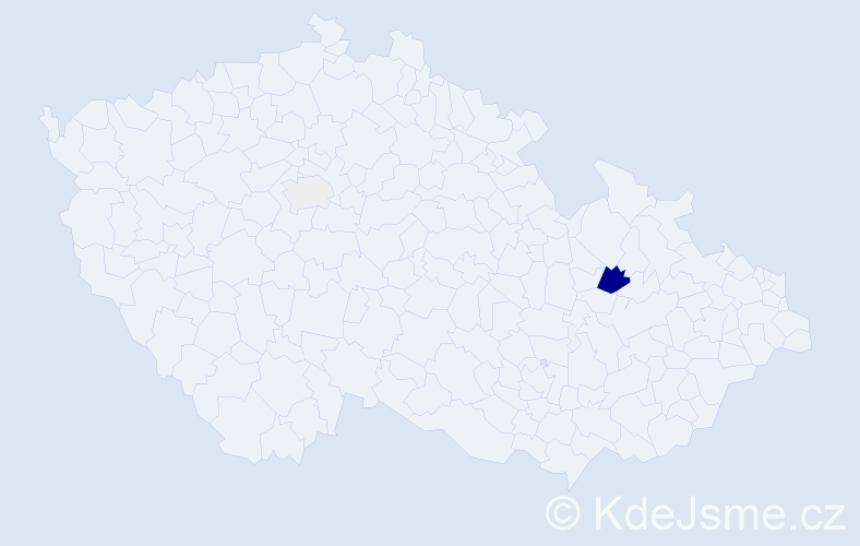 Příjmení: 'Gulajev', počet výskytů 6 v celé ČR