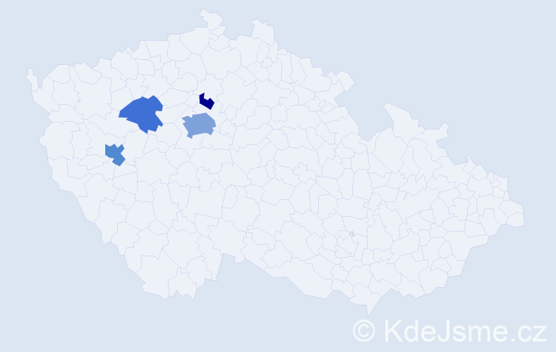Příjmení: 'Mamatov', počet výskytů 10 v celé ČR
