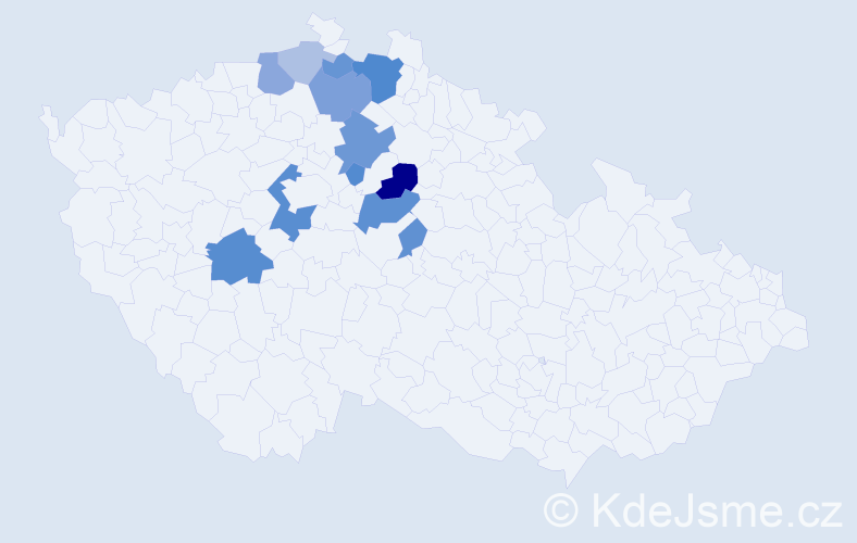 Příjmení: 'Nolová', počet výskytů 29 v celé ČR