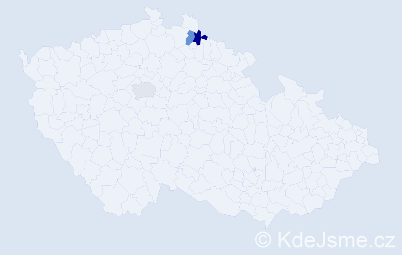 Příjmení: 'Swárovská', počet výskytů 6 v celé ČR