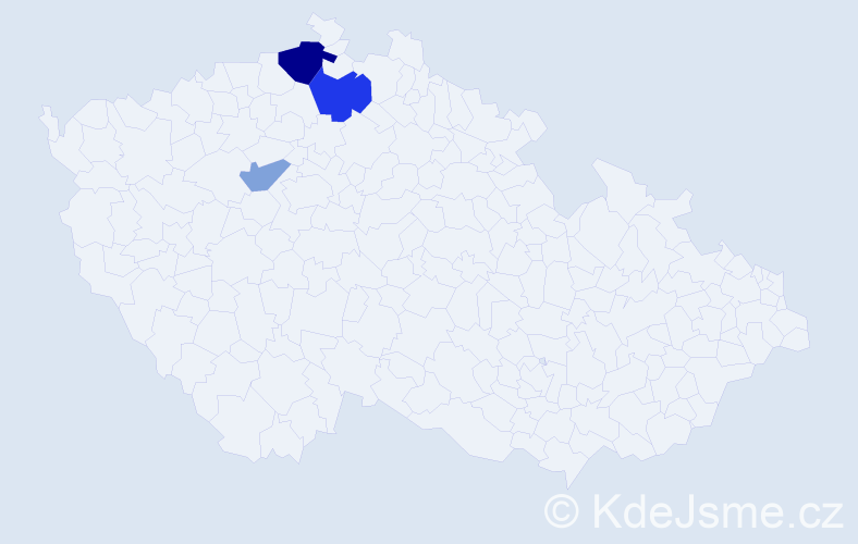 Příjmení: 'Valatová', počet výskytů 6 v celé ČR