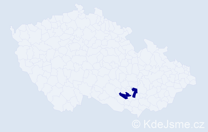 Příjmení: 'Janhuber', počet výskytů 4 v celé ČR