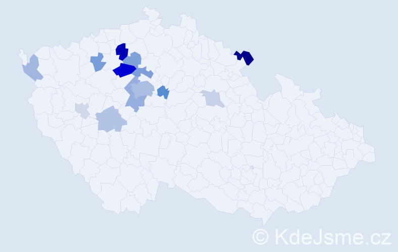 Příjmení: 'Ciniburk', počet výskytů 31 v celé ČR