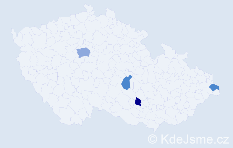 Příjmení: 'Lachowicz', počet výskytů 10 v celé ČR