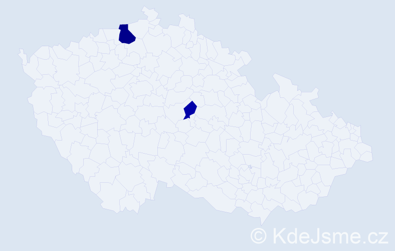 Příjmení: 'Kasimourová', počet výskytů 5 v celé ČR