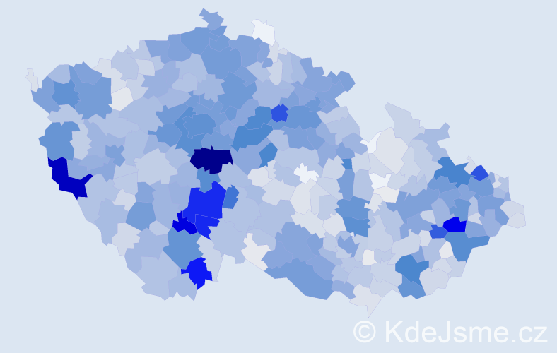 Příjmení: 'Hrušková', počet výskytů 5374 v celé ČR