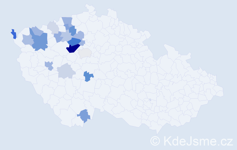 Příjmení: 'Střesková', počet výskytů 52 v celé ČR