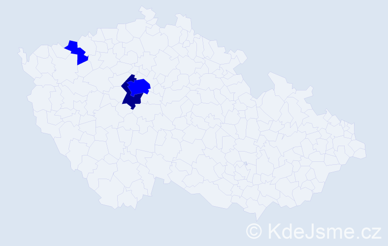 Příjmení: 'Gahlert', počet výskytů 4 v celé ČR
