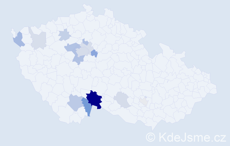 Příjmení: 'Kaiseršotová', počet výskytů 42 v celé ČR