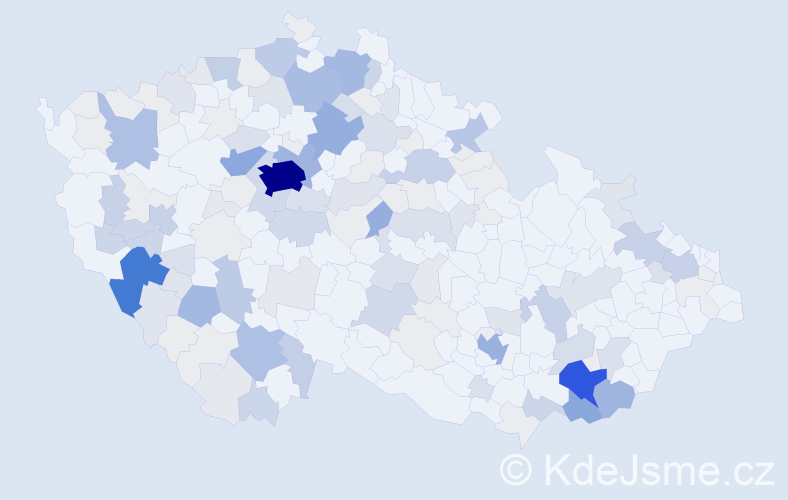 Příjmení: 'Míšková', počet výskytů 677 v celé ČR