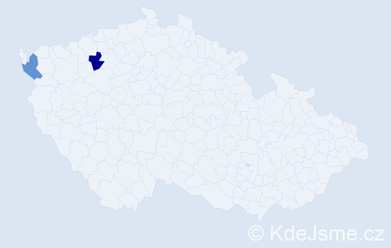Příjmení: 'Dundeková', počet výskytů 7 v celé ČR
