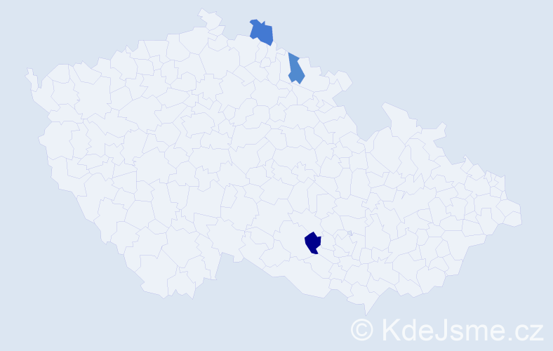 Příjmení: 'Neville', počet výskytů 3 v celé ČR