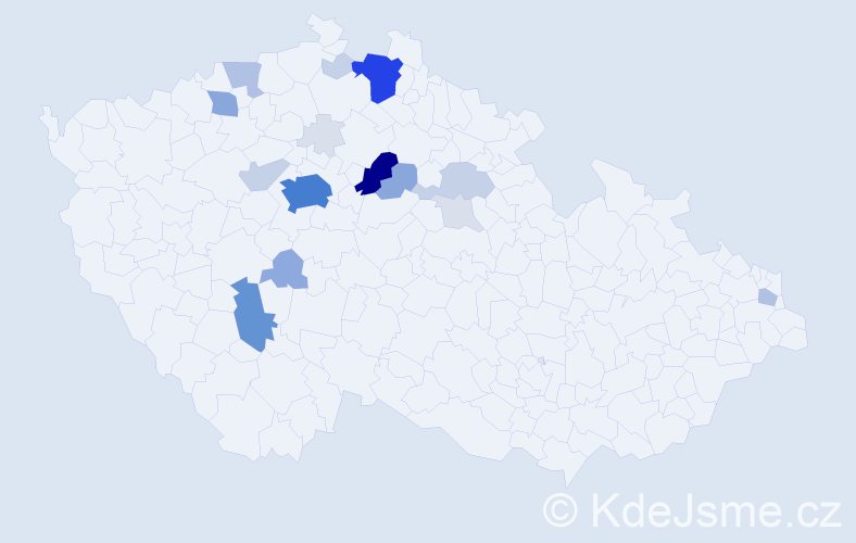 Příjmení: 'Čihulová', počet výskytů 87 v celé ČR