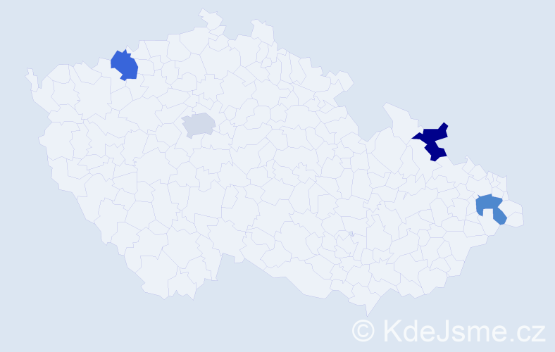Příjmení: 'Neznánszká', počet výskytů 4 v celé ČR