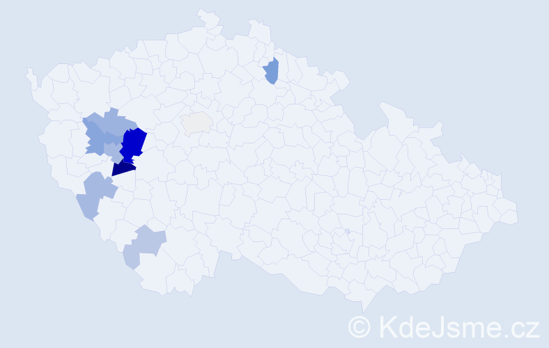 Příjmení: 'Prantner', počet výskytů 29 v celé ČR
