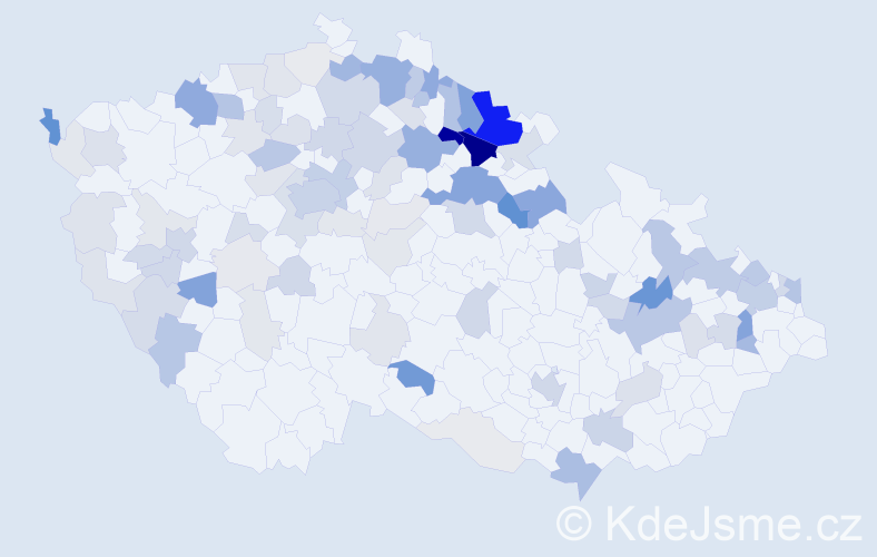 Příjmení: 'Kuhn', počet výskytů 344 v celé ČR