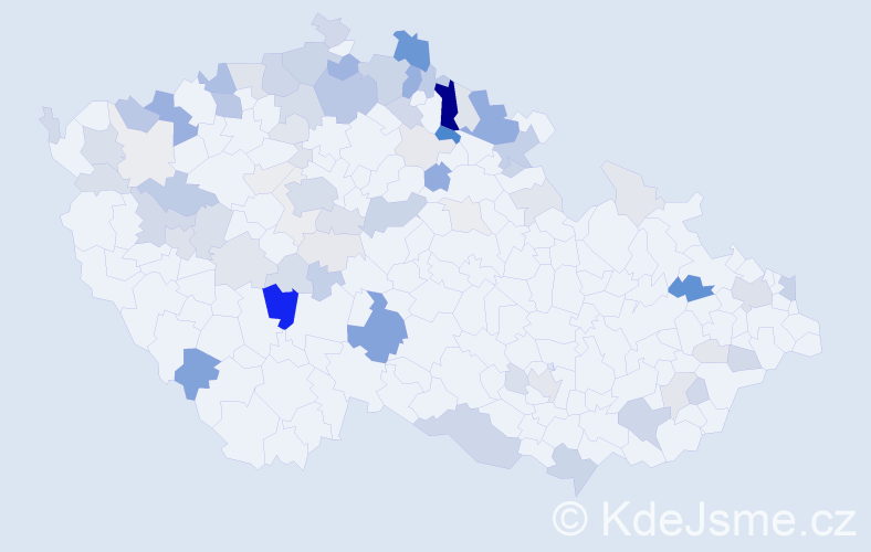 Příjmení: 'Krause', počet výskytů 267 v celé ČR