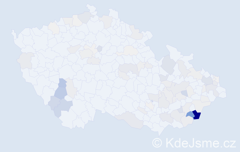 Příjmení: 'Miklasová', počet výskytů 285 v celé ČR