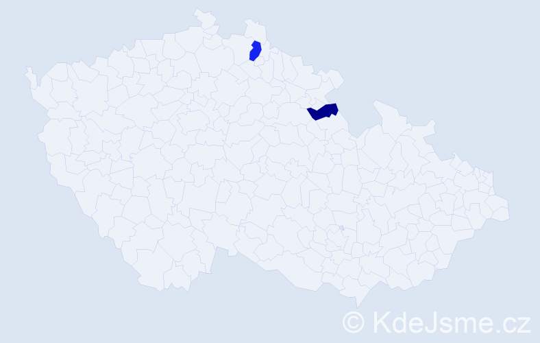 Příjmení: 'Polávková', počet výskytů 3 v celé ČR