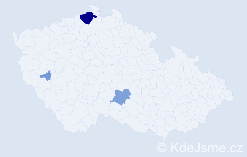 Příjmení: 'Eidrna', počet výskytů 14 v celé ČR