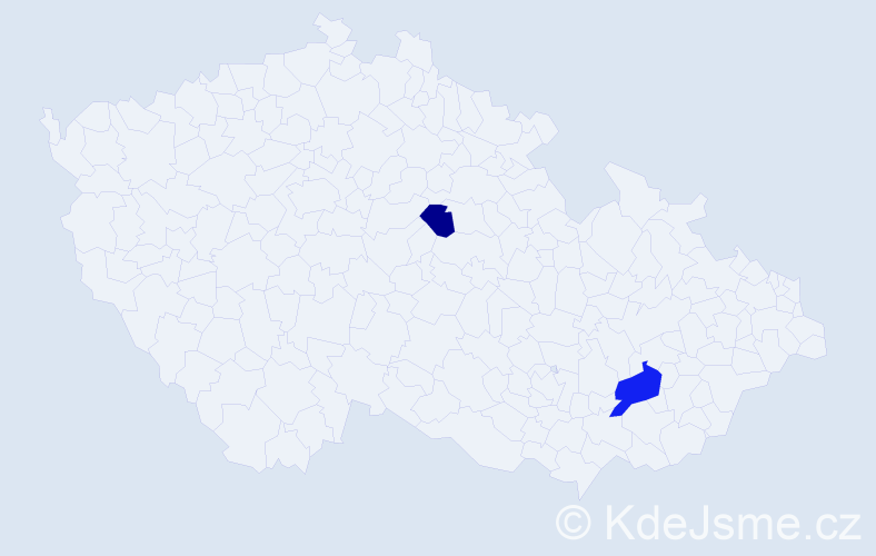 Příjmení: 'Çerçi', počet výskytů 3 v celé ČR