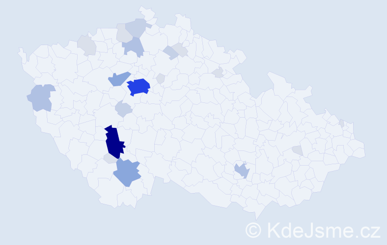Příjmení: 'Ciboch', počet výskytů 71 v celé ČR