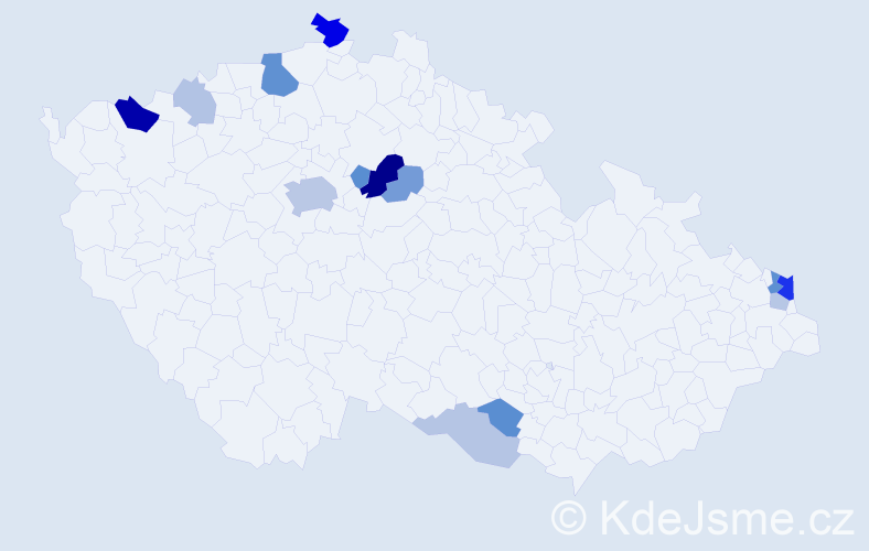 Příjmení: 'Osifová', počet výskytů 35 v celé ČR