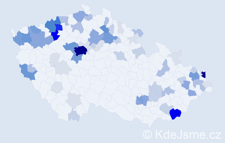 Příjmení: 'Bartko', počet výskytů 291 v celé ČR