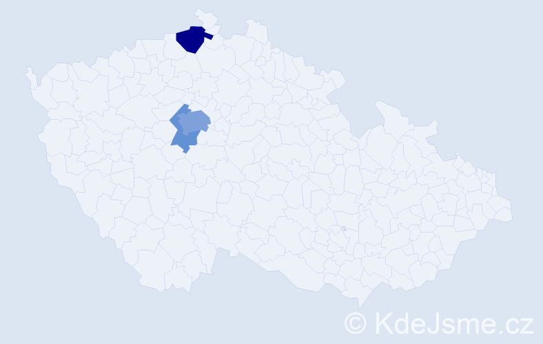 Příjmení: 'Markovski', počet výskytů 8 v celé ČR