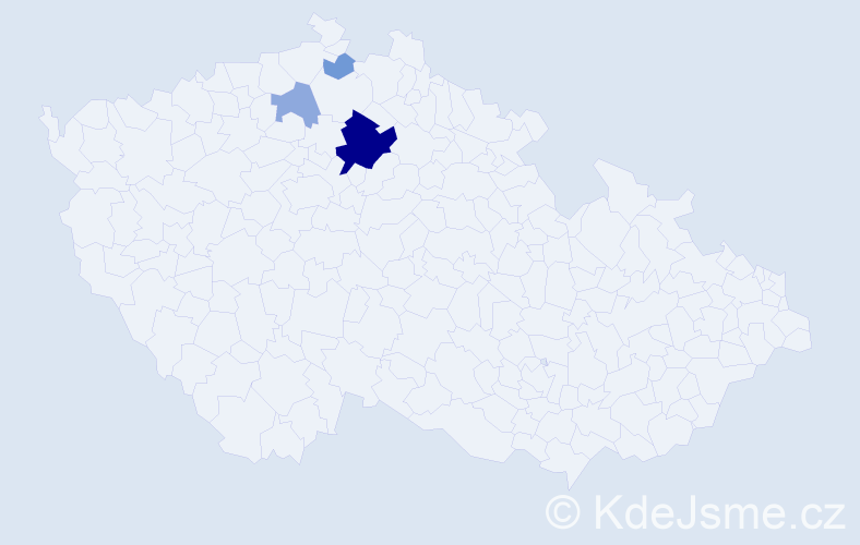 Příjmení: 'Šákrová', počet výskytů 9 v celé ČR