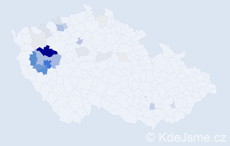 Příjmení: 'Koukolík', počet výskytů 97 v celé ČR