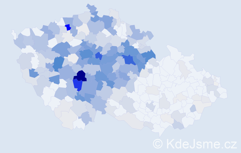 Příjmení: 'Čihák', počet výskytů 1387 v celé ČR