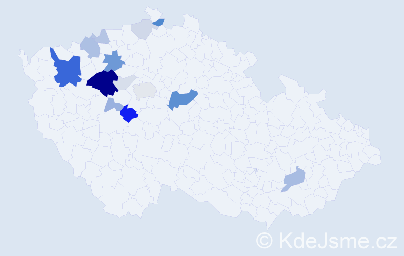 Příjmení: 'Urik', počet výskytů 46 v celé ČR