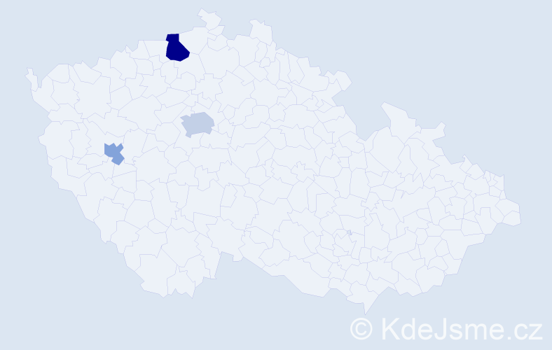 Příjmení: 'Libešová', počet výskytů 6 v celé ČR