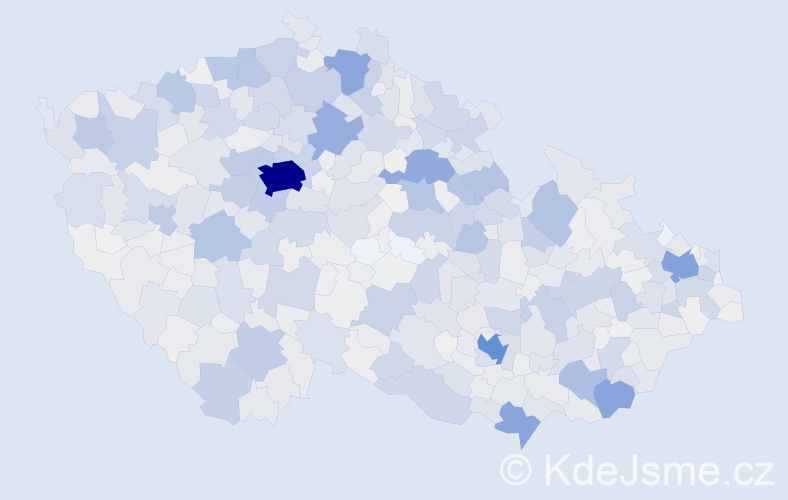 Příjmení: 'Bartoš', počet výskytů 6903 v celé ČR