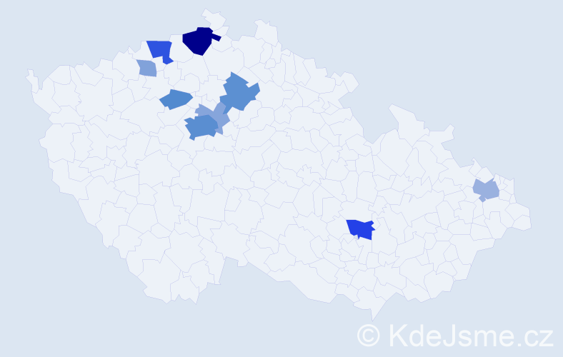 Příjmení: 'Issa', počet výskytů 32 v celé ČR
