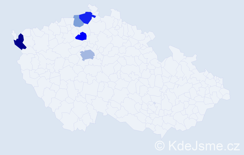 Příjmení: 'Nyaykalo', počet výskytů 10 v celé ČR