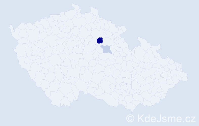 Příjmení: 'Pecháková', počet výskytů 3 v celé ČR